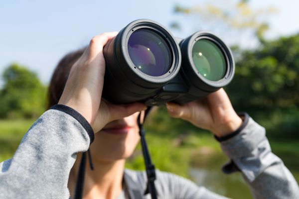 Person using Binoculars